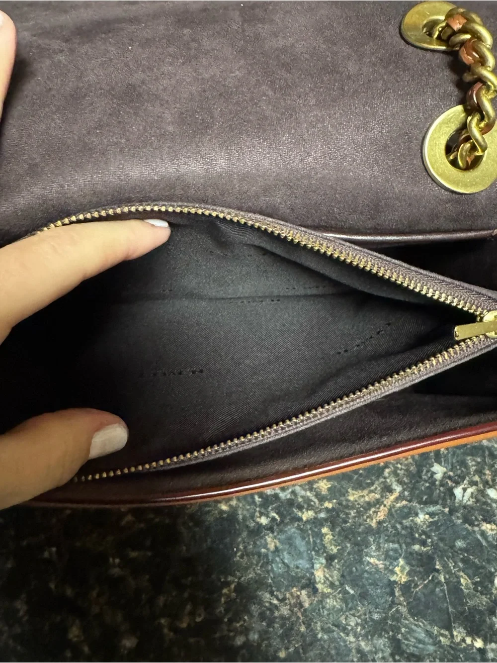 Coach Parker 18 69624 Tea Rose Straw Leather Chain Shoulder Bag Crossbody Rare
